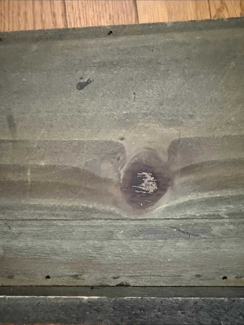 At Home Dark Brown Wood Ledge Shelf
